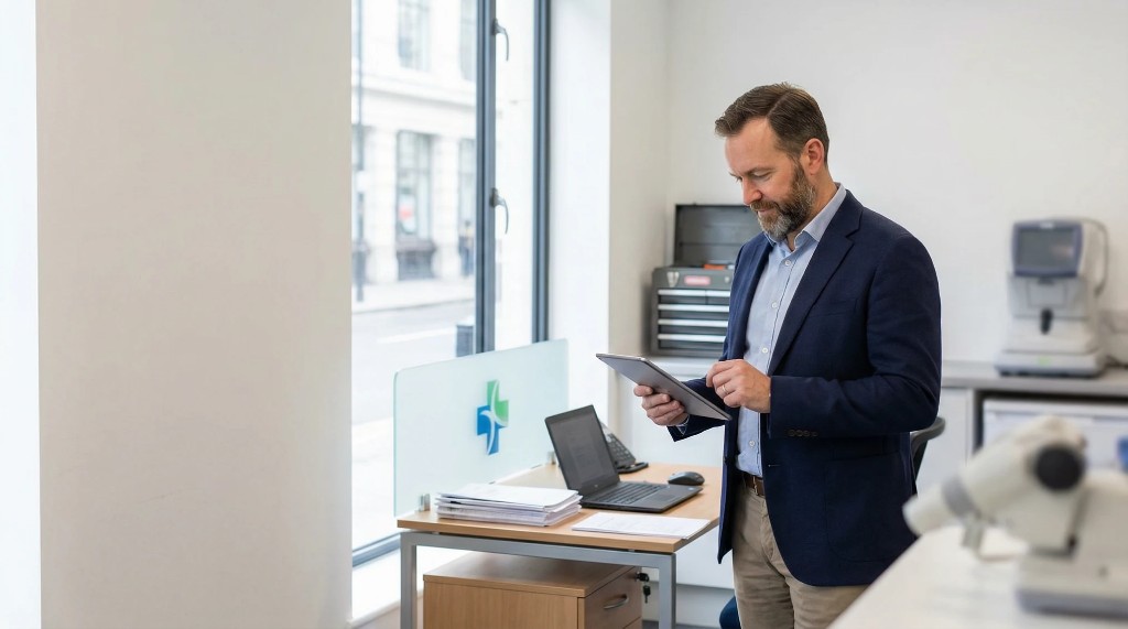 Regulated services business owner discussing an exit strategy with a business broker